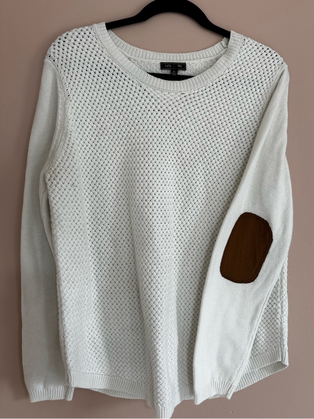 Pullover Sweater W/ padded elbows